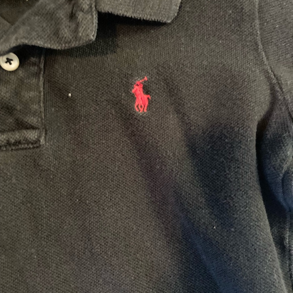 Polo by Ralph Lauren Kids Black Polo Shirt size 4T - Picture 3 of 4